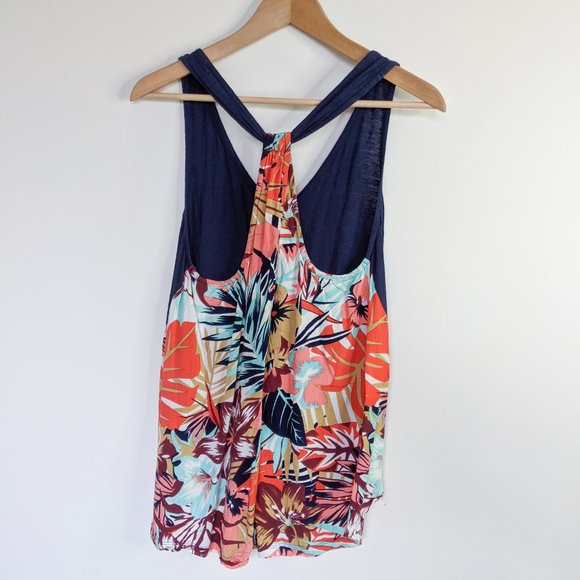 Roxy Tropical Navy Tank Top - Picture 3 of 5